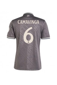 Real Madrid Eduardo Camavinga #6 Jalkapallovaatteet Kolmaspaita 2024-25 Lyhythihainen